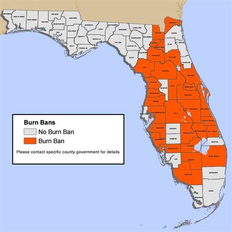  A burn ban, which prohibits the ignition and burning of open fires, is now active in Orange County. . Current burn bans in florida